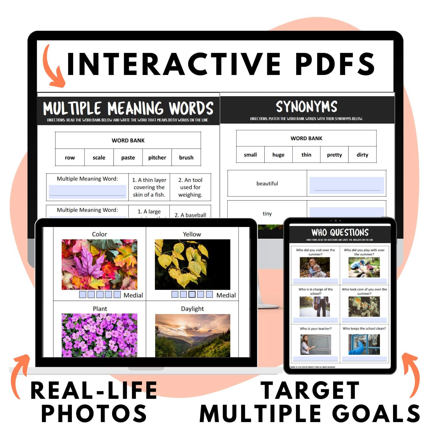 Year-Long Speech Therapy Materials