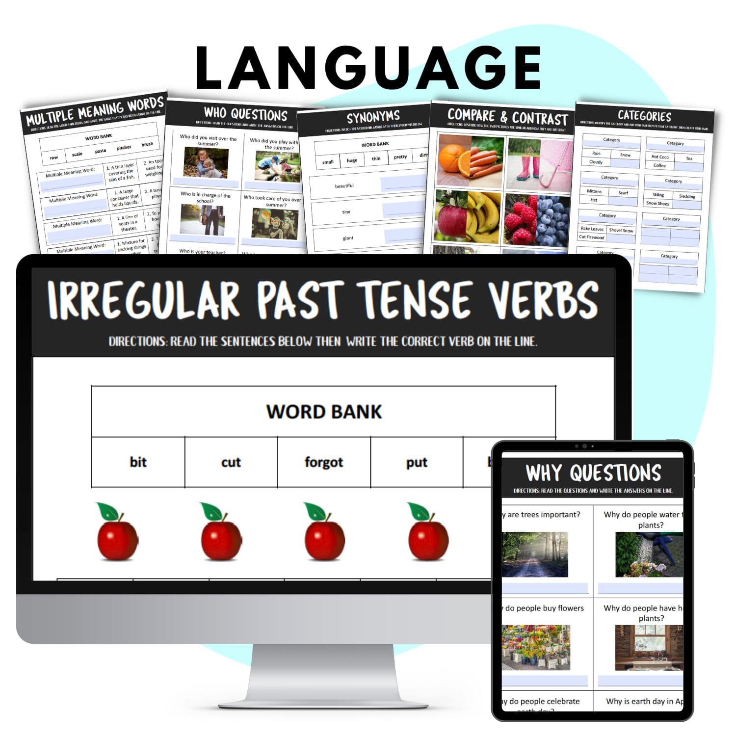 Year-Long Speech Therapy Materials