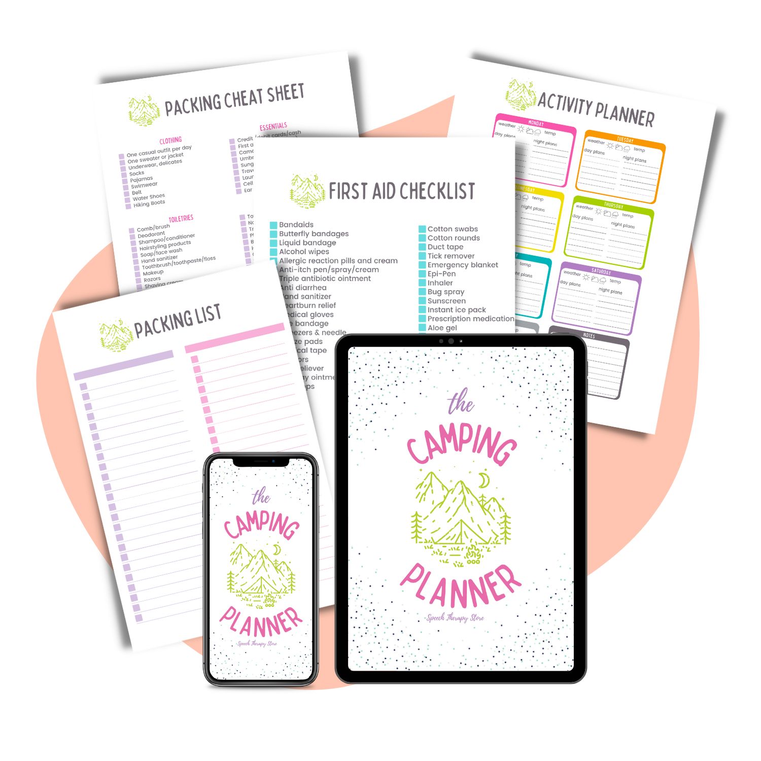 camping planner checklists