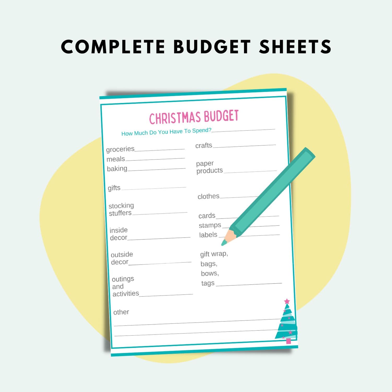 christmas budget planner