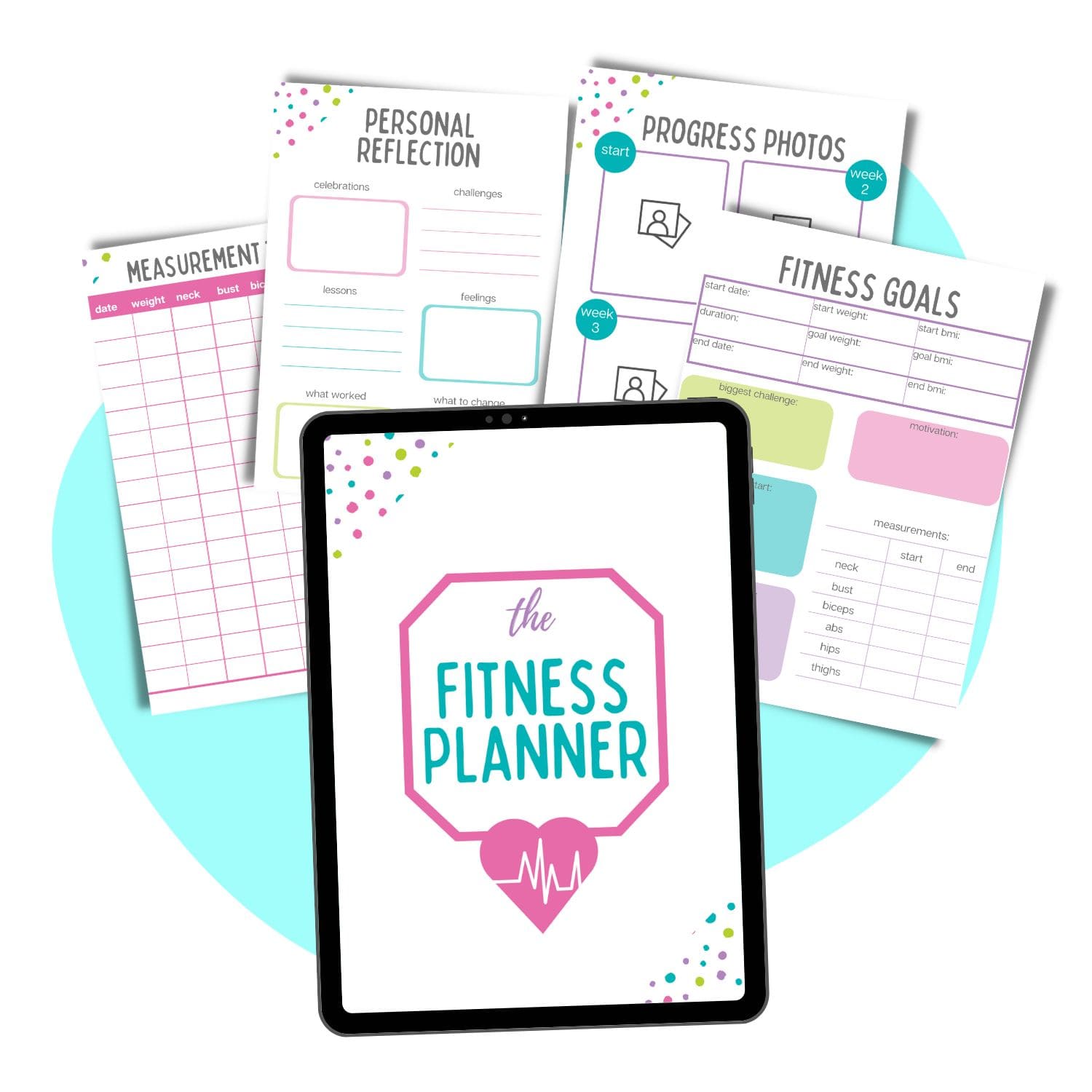 fitness planner pages