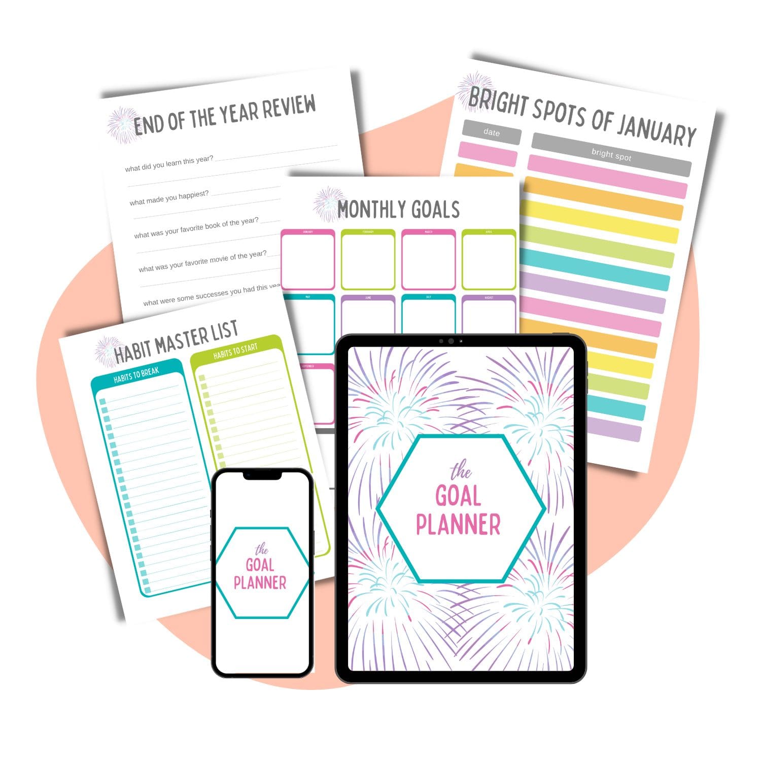goal planner monthly planners