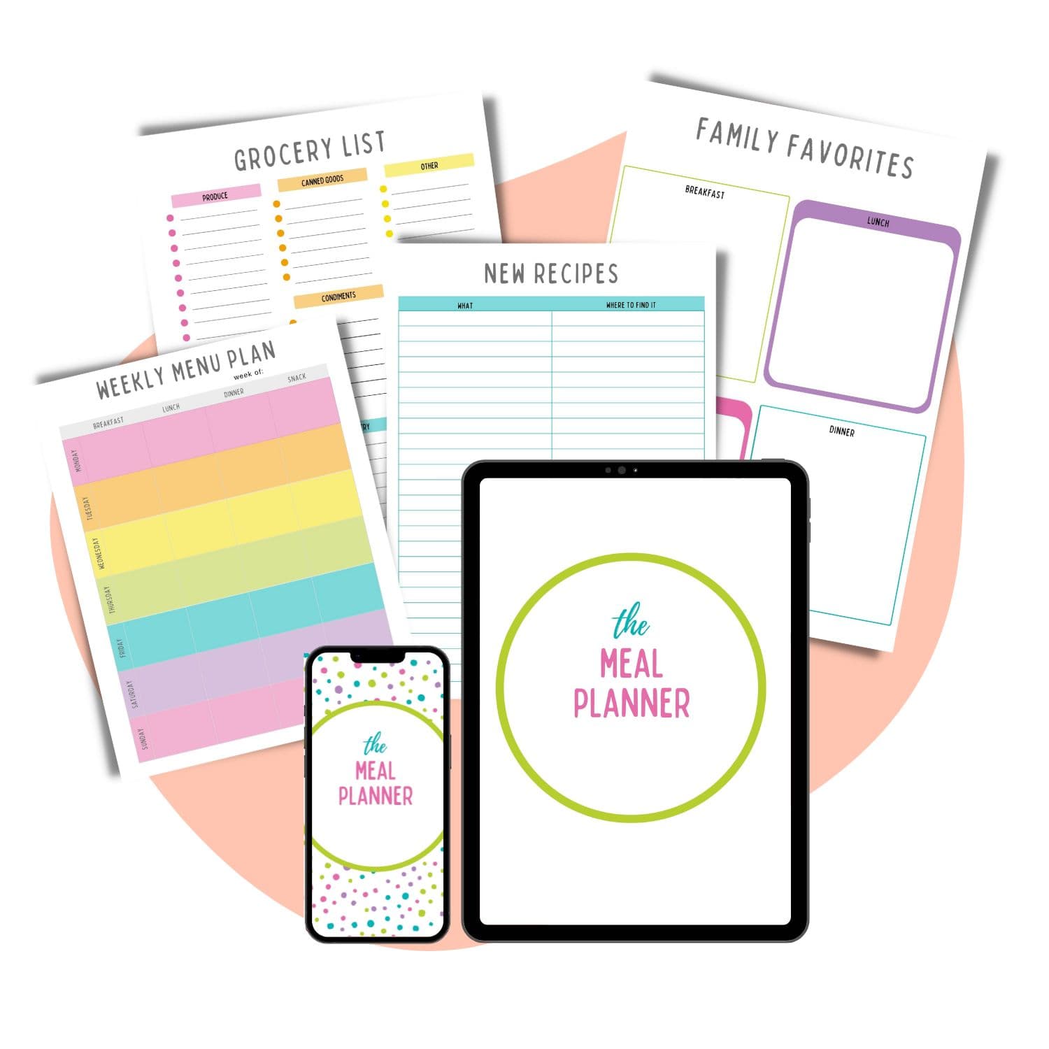 meal planner lists