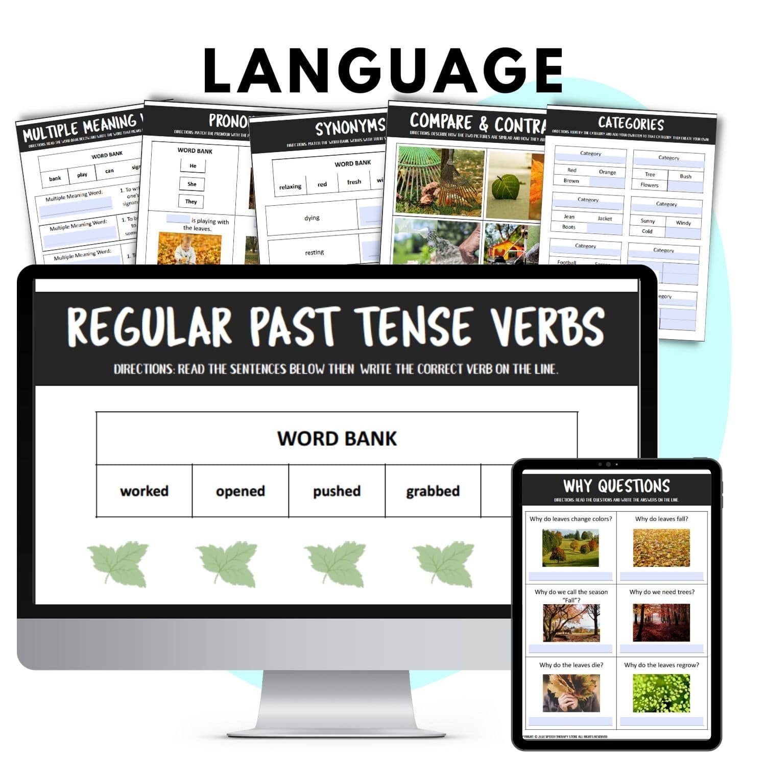 speech therapy fall language skills