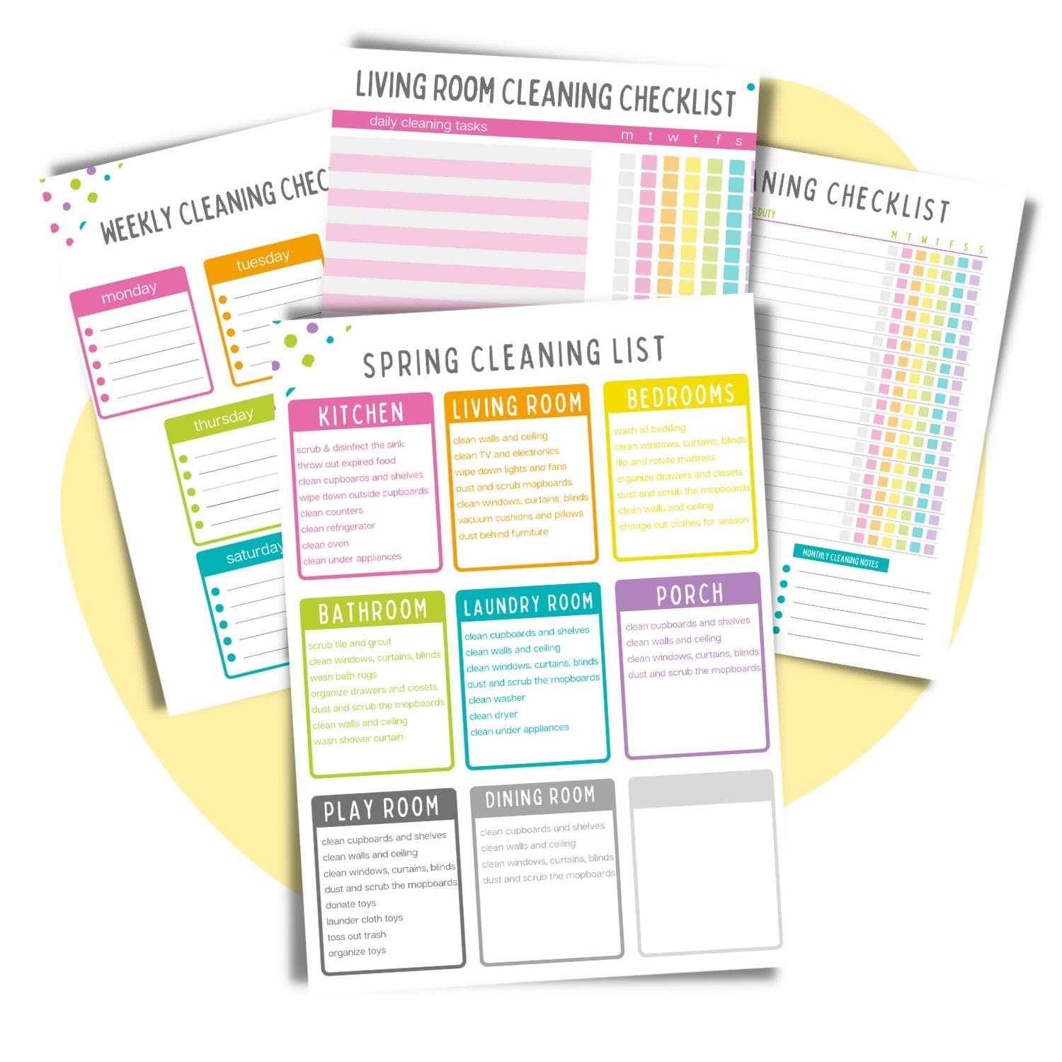 spring cleaning list