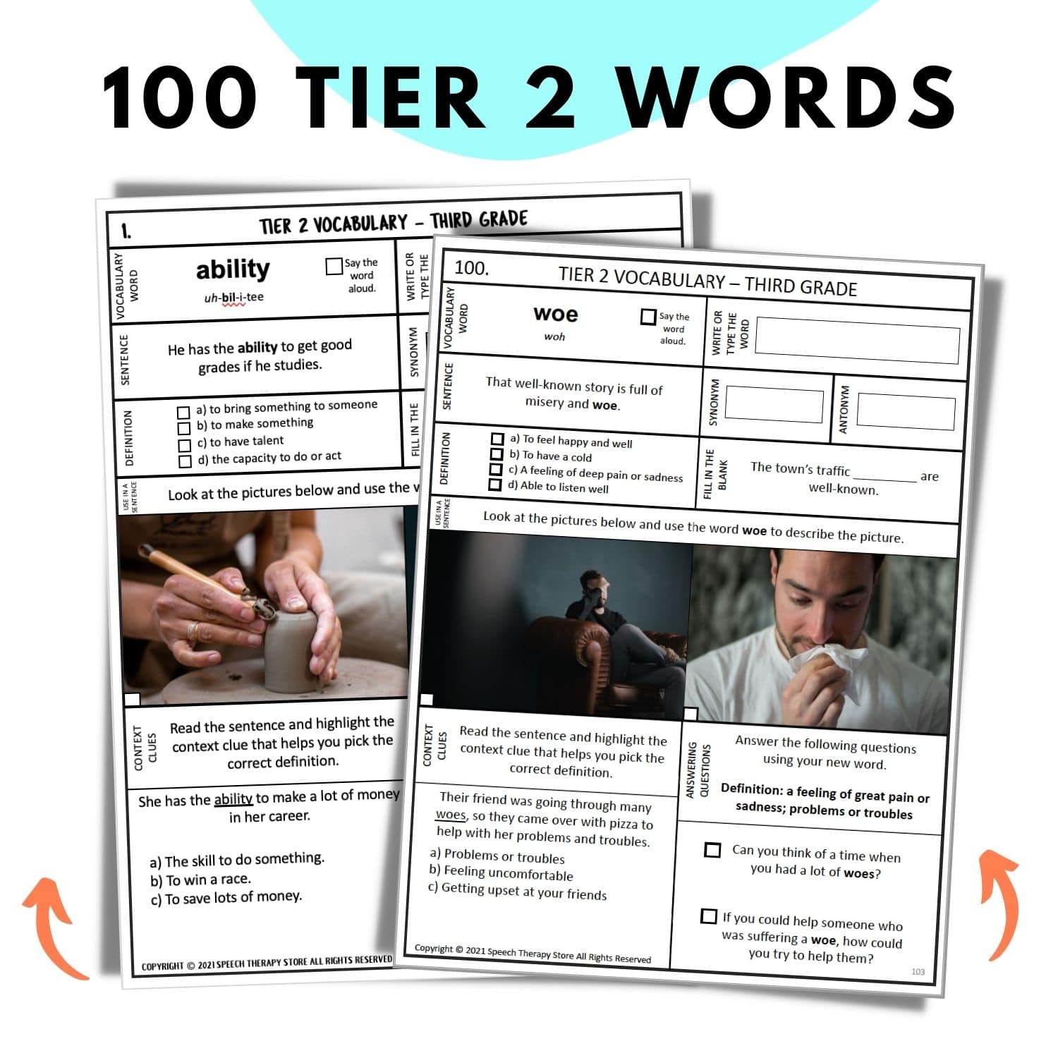 tier 2 vocabulary grades 3rd grade