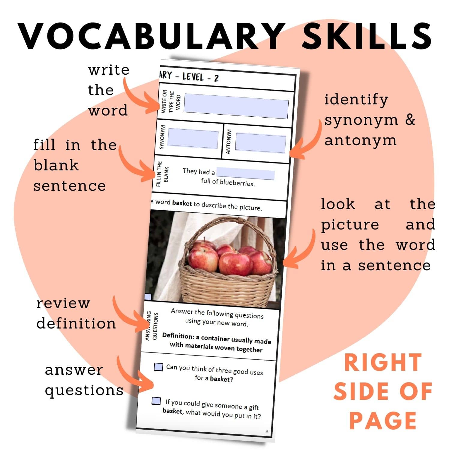 tier 2 vocabulary skills 1st grade