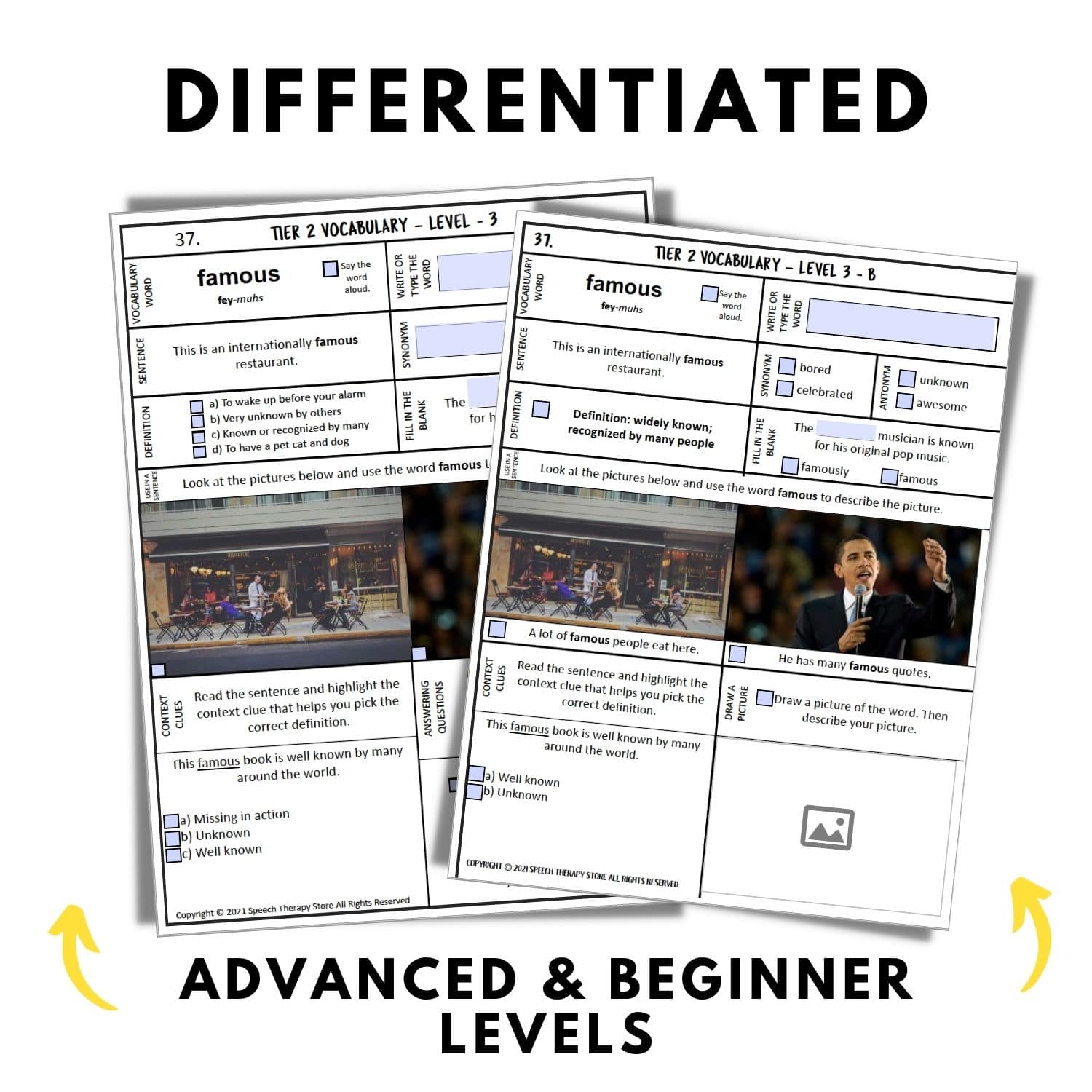 tier 2 vocabulary words differentiated 2nd grade