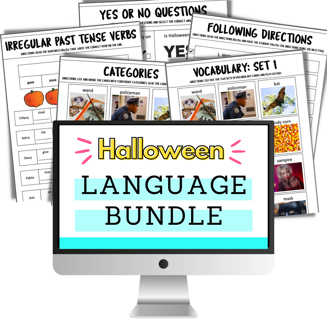 halloween bundle speech therapy