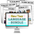 new year language bundle speech therapy