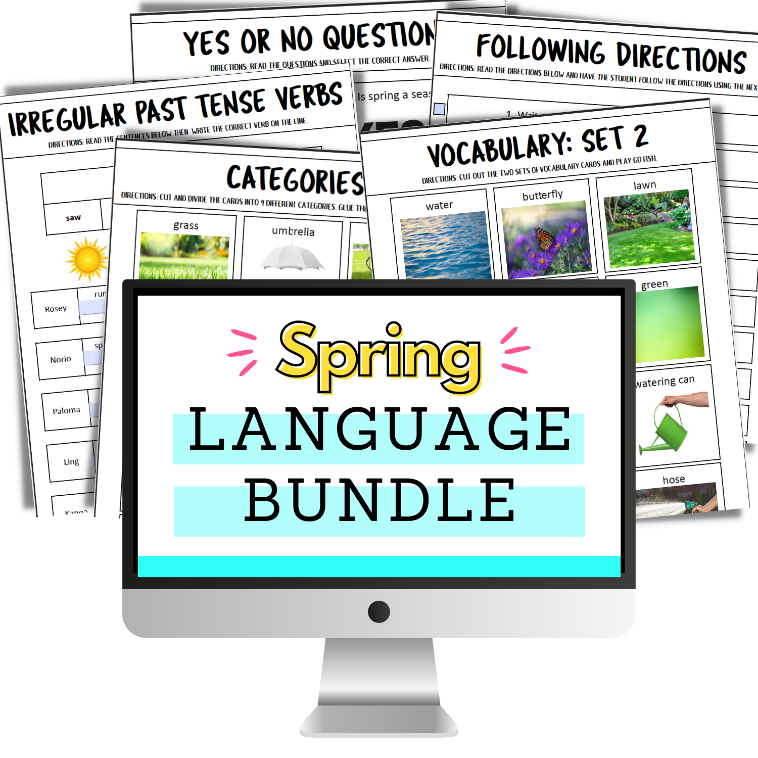 Speech Language Pathologist Spring Spring Language Bundle – Speech Therapy Store