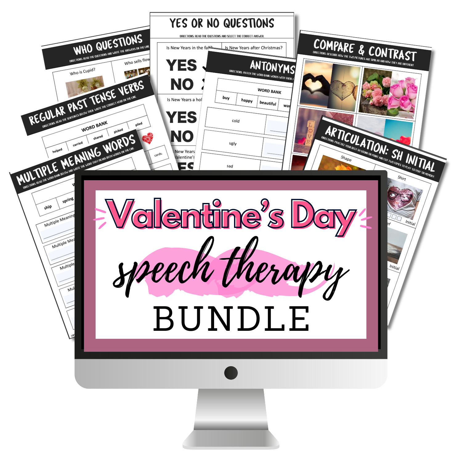 Speech Therapy Valentines Day Bundle