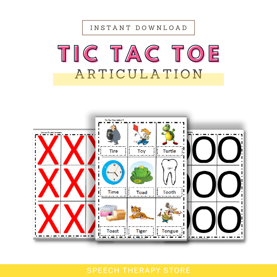 articulation tic tac toe