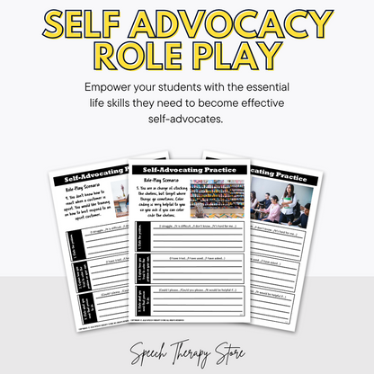 selfadvocacylessonplansroleplayhighschoolmiddleschoollifeskills