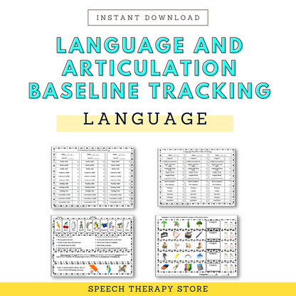 language baseline tracking speech therapy