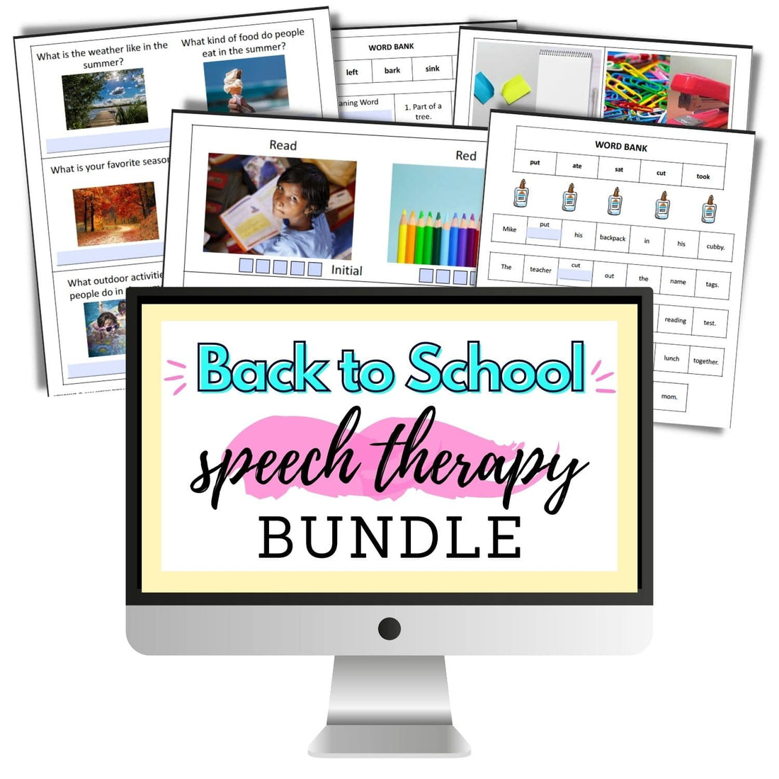 speech therapy back to school bundle