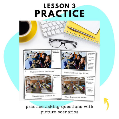 practice asking questions with pictures