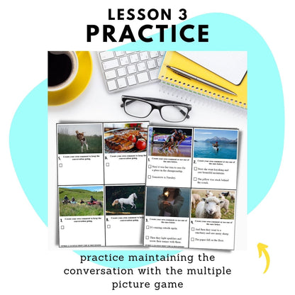 practice maintain the conversation lesson