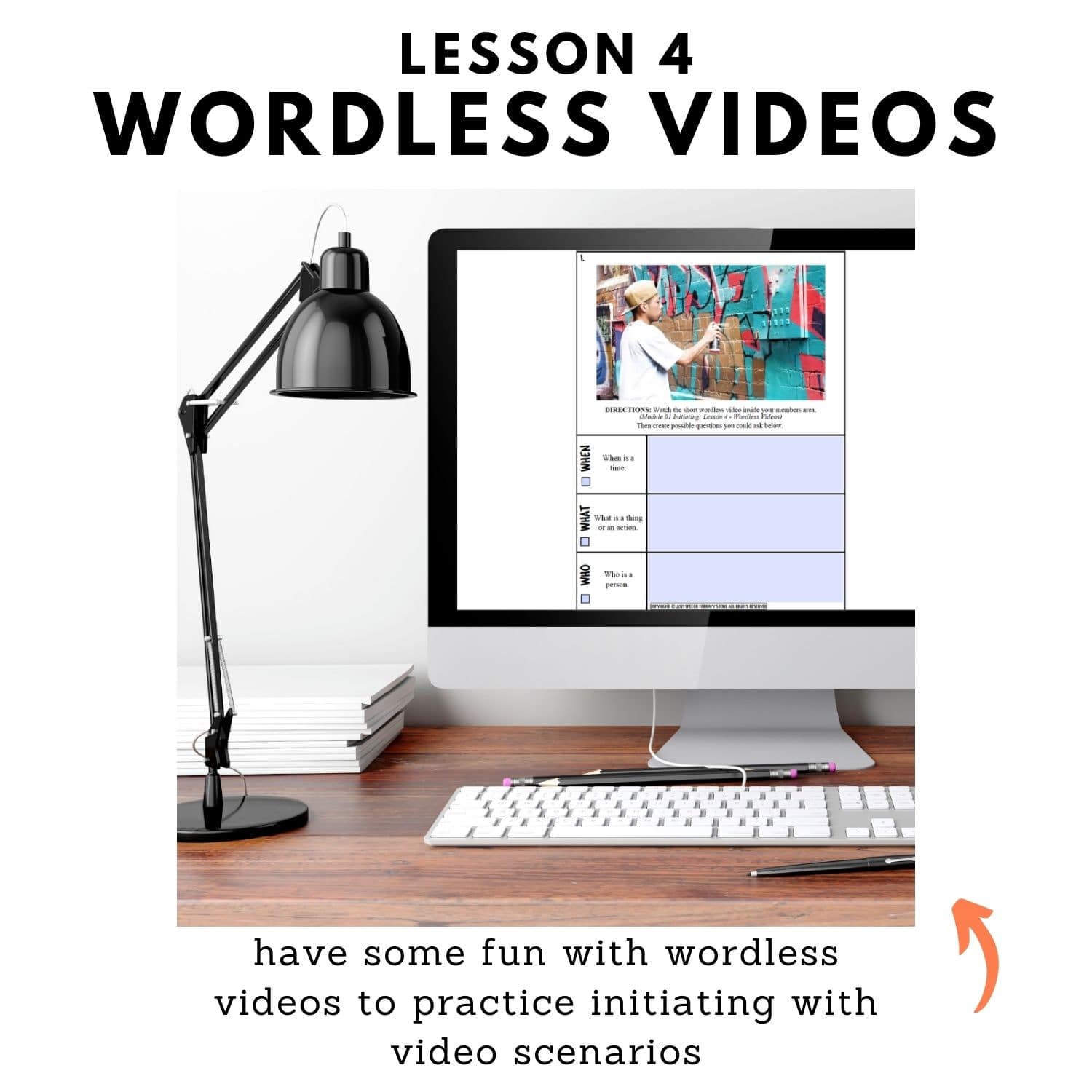 initiating with wordless videos