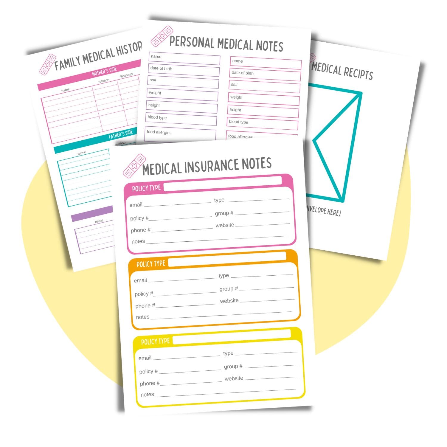 medical planner checklists