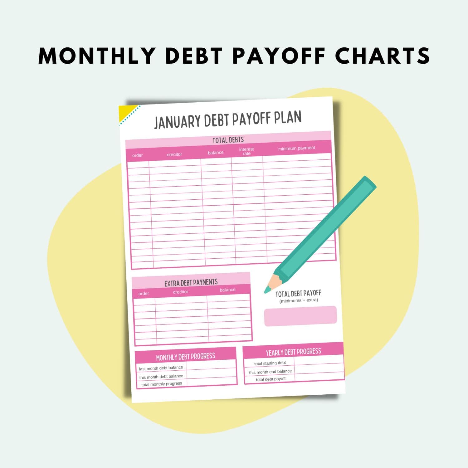 monthly debt payoff