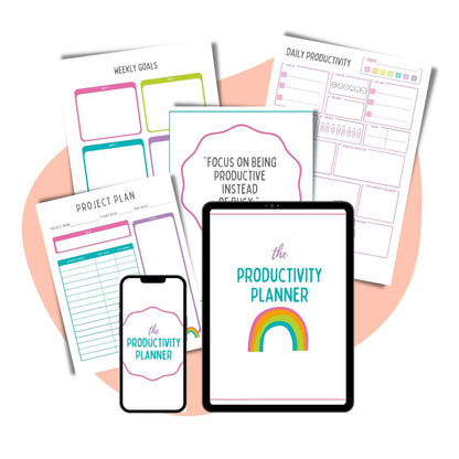 Productivity Packet Productivity Planner – Speech Therapy Store