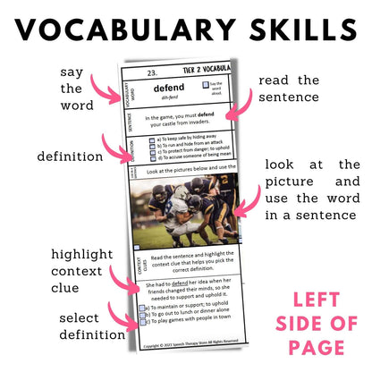 tier 2 vocabulary definitions 4th grade