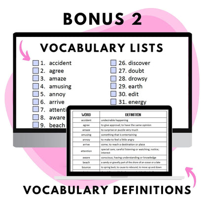 tier 2 vocabulary lists