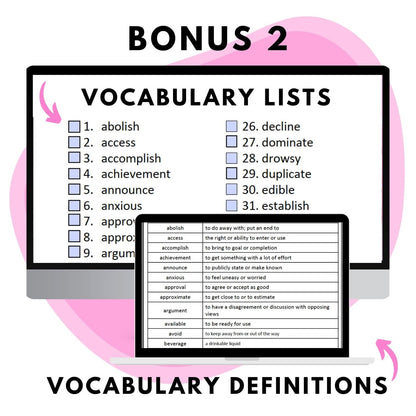 tier 2 vocabulary lists 5th grade