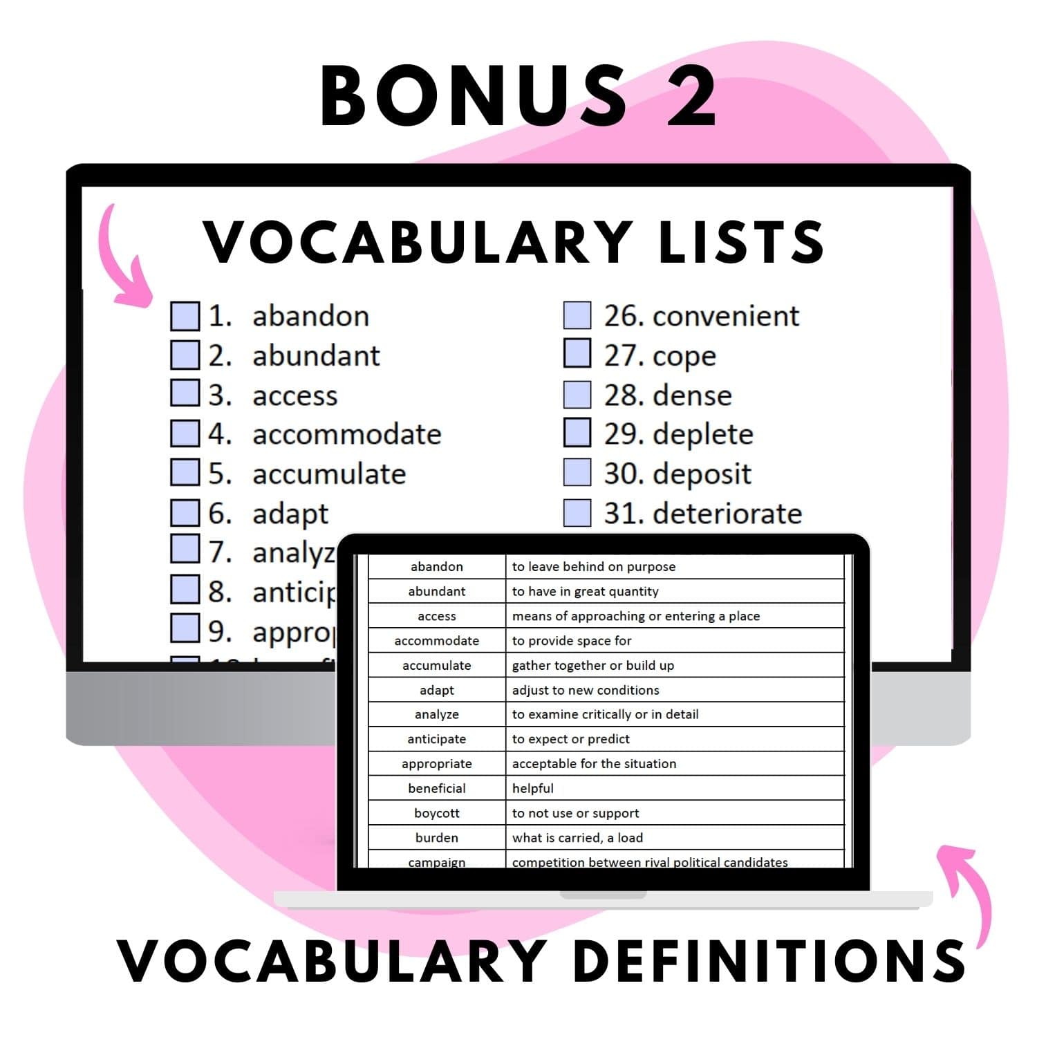 tier 2 vocabulary lists 6th grade