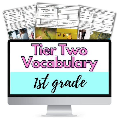 tier 2 vocabulary words speech therapy 1st grade