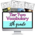 tier 2 vocabulary words speech therapy 5th grade
