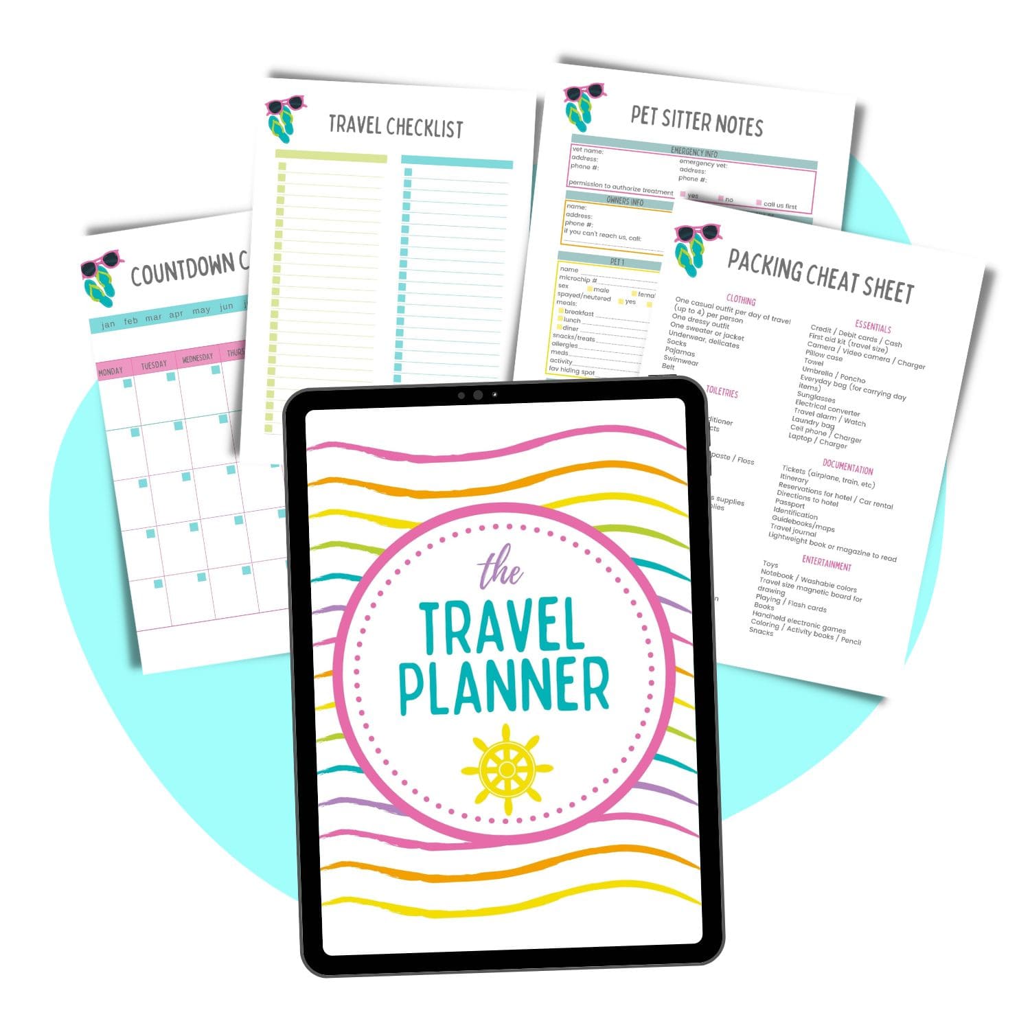 travel planner lists