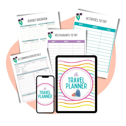 travel planner page lists